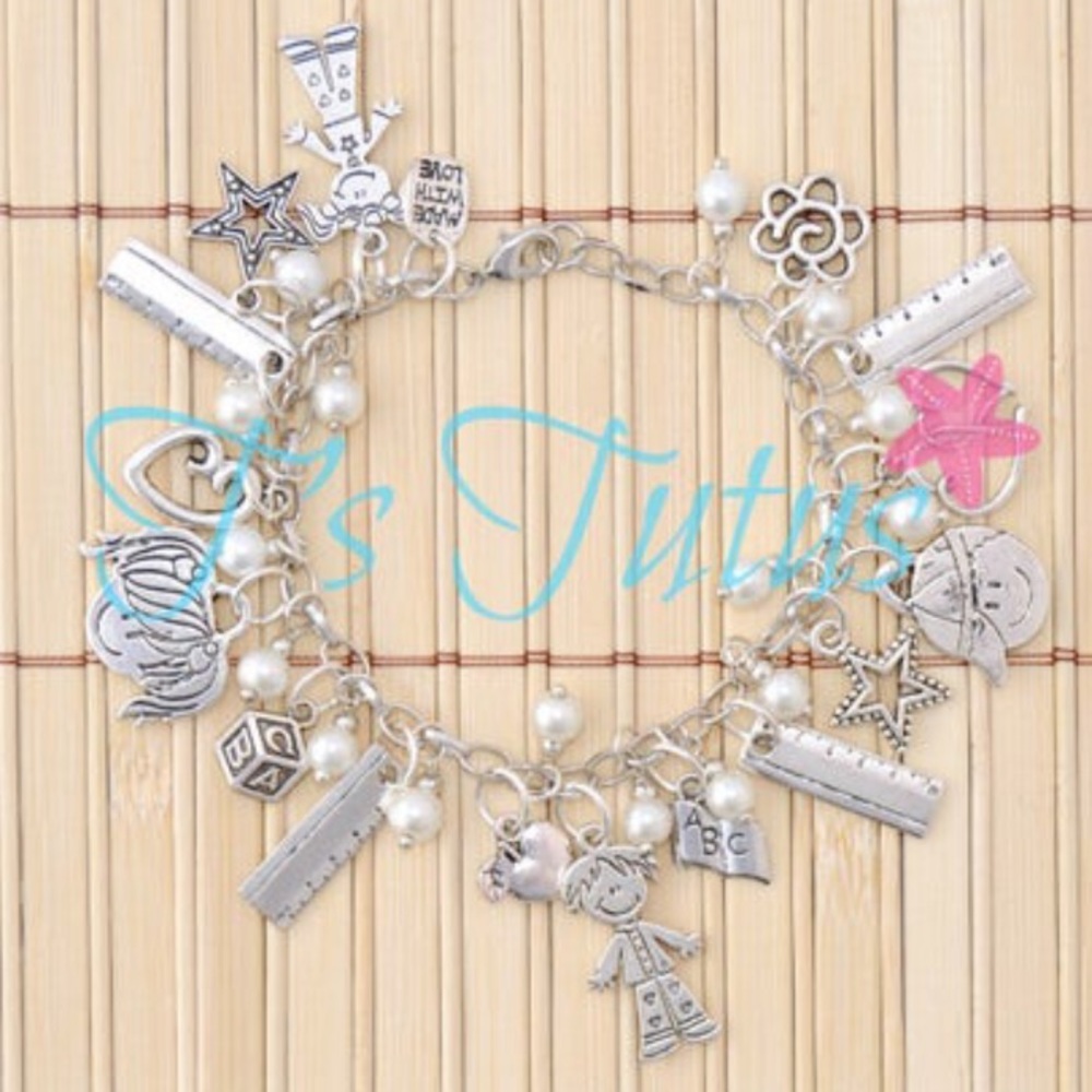 My Favorite Teacher Charm Bracelet